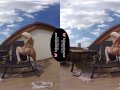 Solo blonde beauty, Lena Love is masturbating, in VR