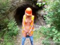 Claudia Macc in Outdoor High Vis Piss