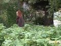 Redheaded Babe Pisses Long And Hard In Trees